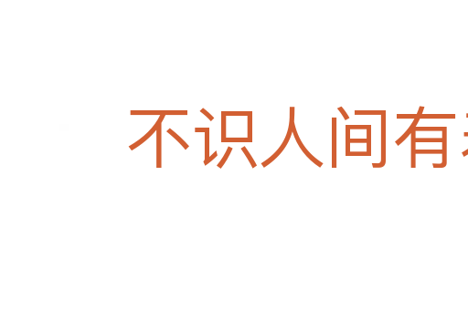 不识人间有羞耻事