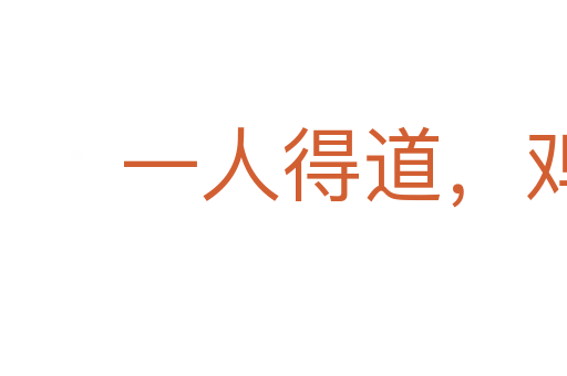 一人得道,鸡犬飞升