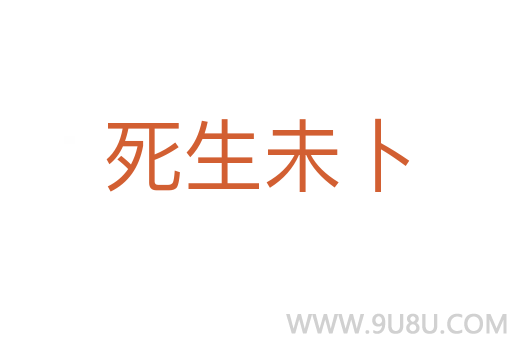 死生未卜