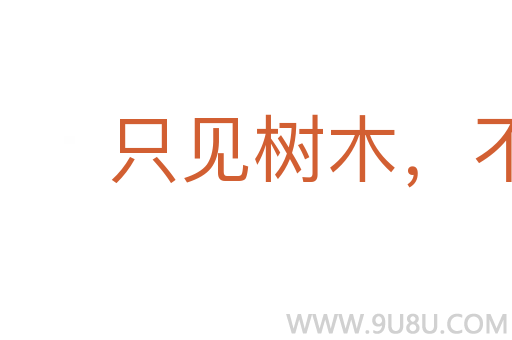 只见树木,不见森林