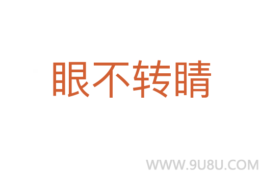 眼不转睛
