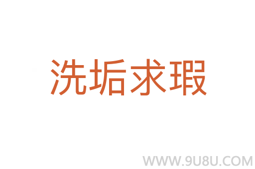 洗垢求瑕