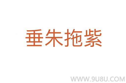 垂朱拖紫