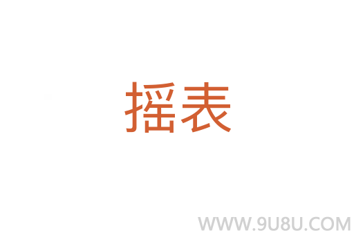 摇表