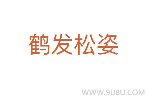 鹤发松姿