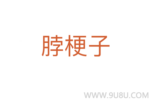 脖梗子