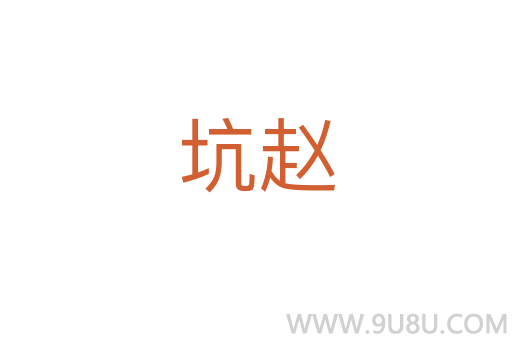 坑赵