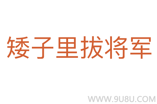 矮子里拔将军