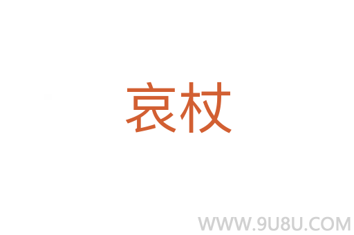 哀杖