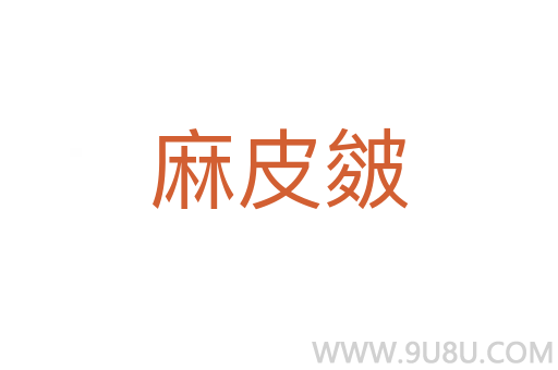 麻皮皴