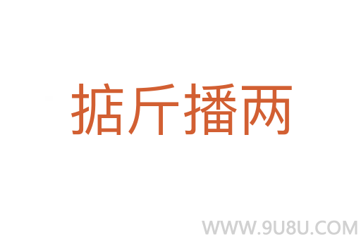 掂斤播两