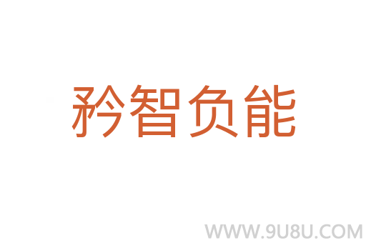 矜智负能