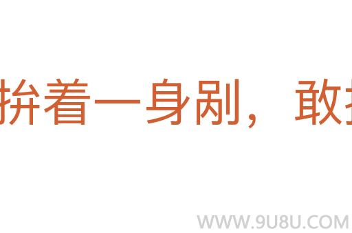 拚着一身剐，敢把皇帝拉下马
