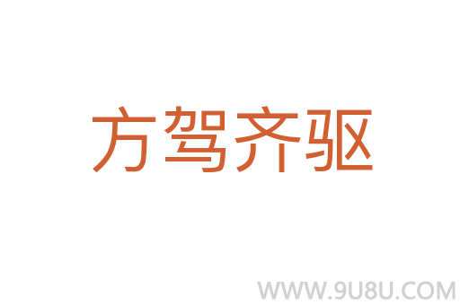 方驾齐驱