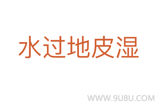 水过地皮湿