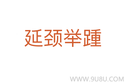 延颈举踵